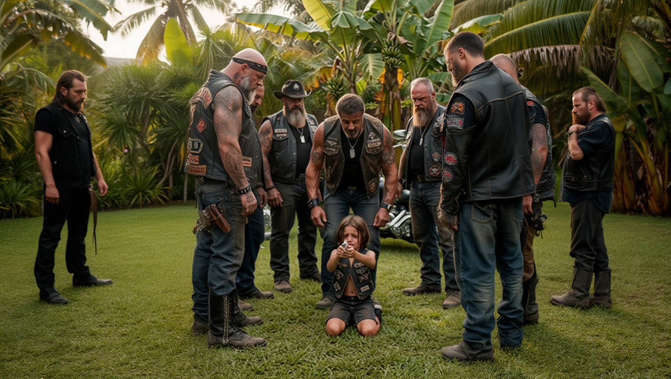 A boy fell in front of a biker gang holding a revolver cylinder. Nobody expected what happened next.