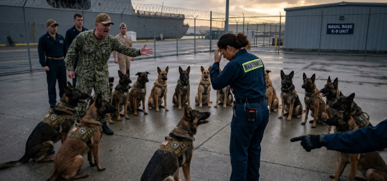 15 trained combat dogs just chose her over their commanding officer — here’s why